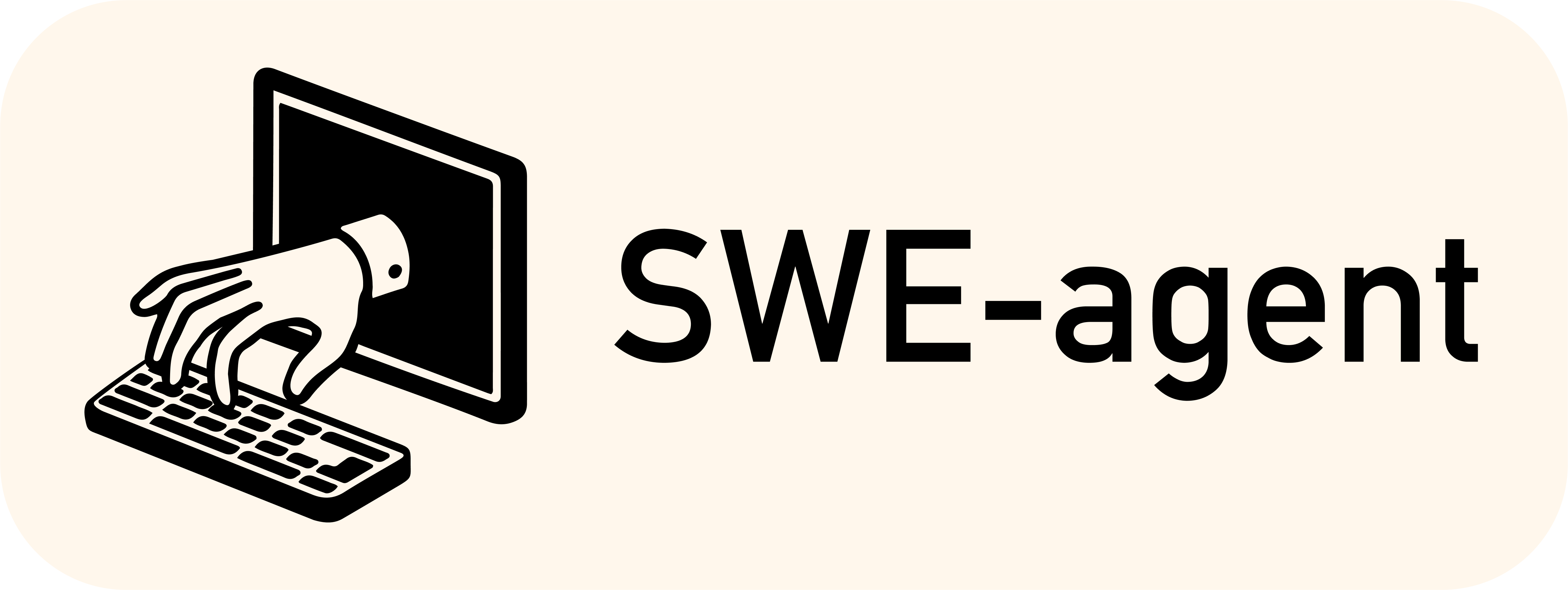 图1 SWE-agent 官方横幅(README 官方素材)