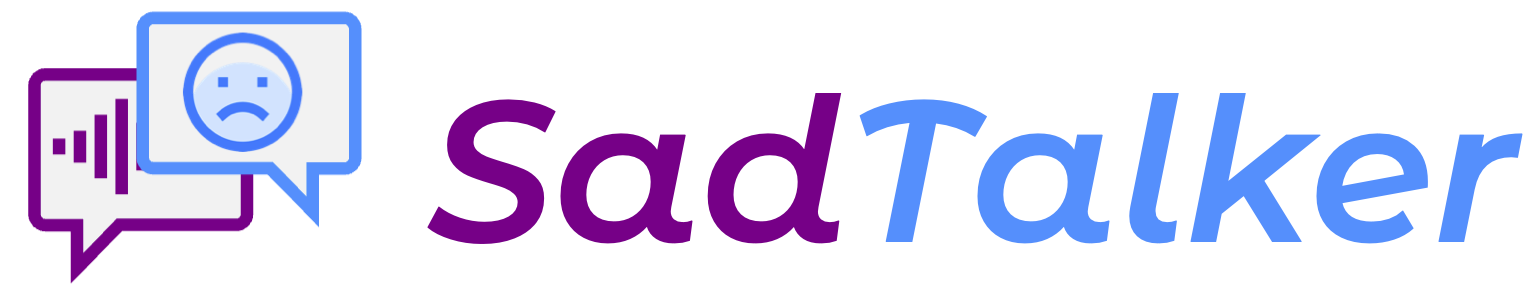 图1 SadTalker 官方标识(README 官方素材)