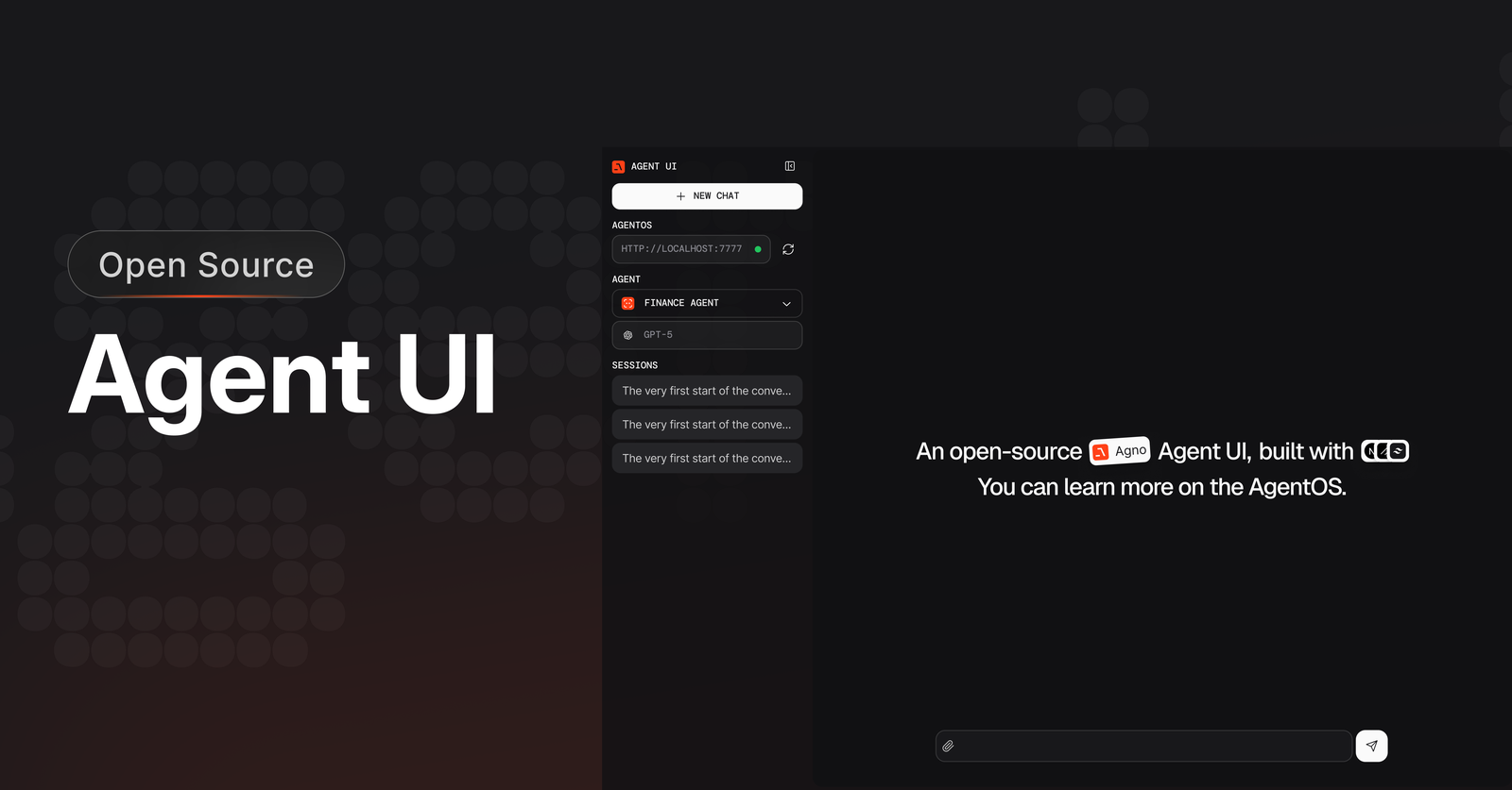 Agno 开源 Agent UI