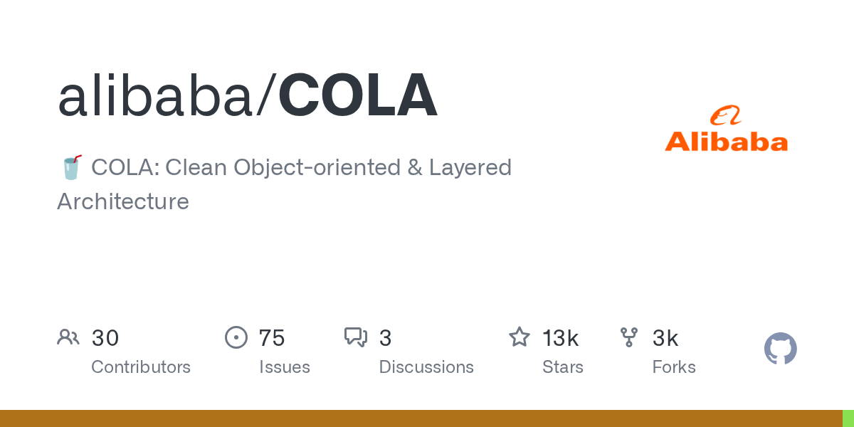 COLA 仓库封面