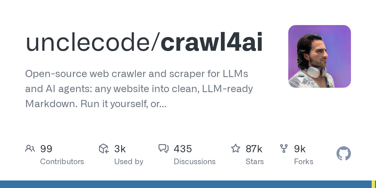 Crawl4AI 官方仓库图