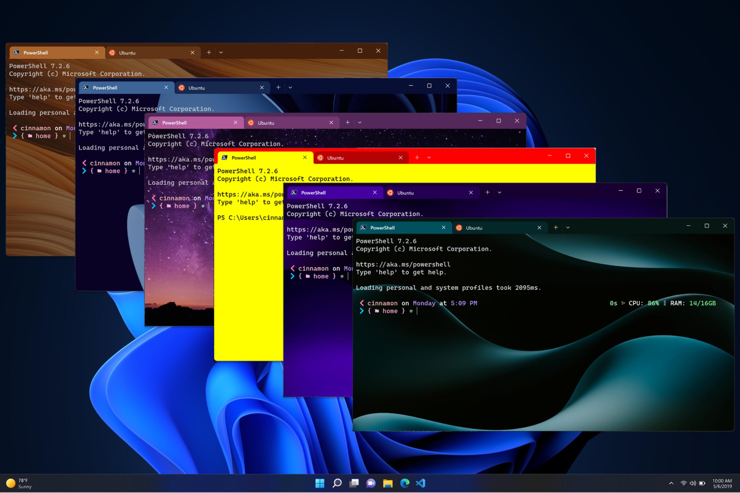 Windows Terminal 多彩主题效果