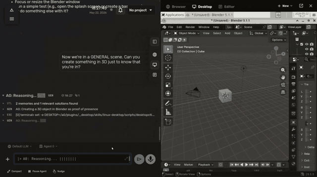 在 Linux 桌面里驱动 Blender