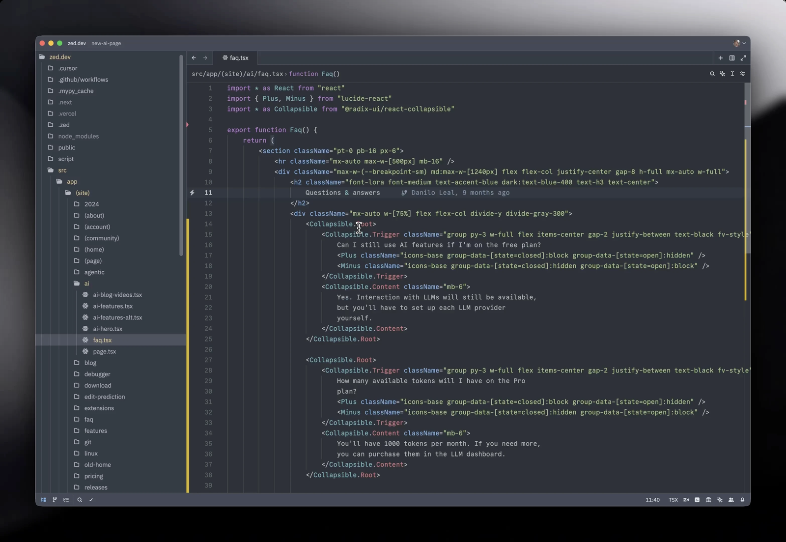 Zed Inline Assistant